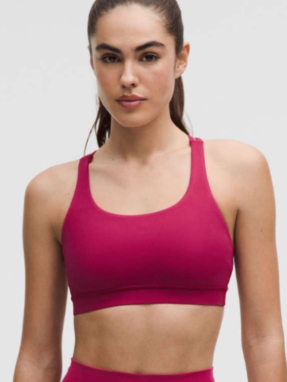 Lululemon Energy Bra Medium Support B–D Size 12 Red / Burgandy
